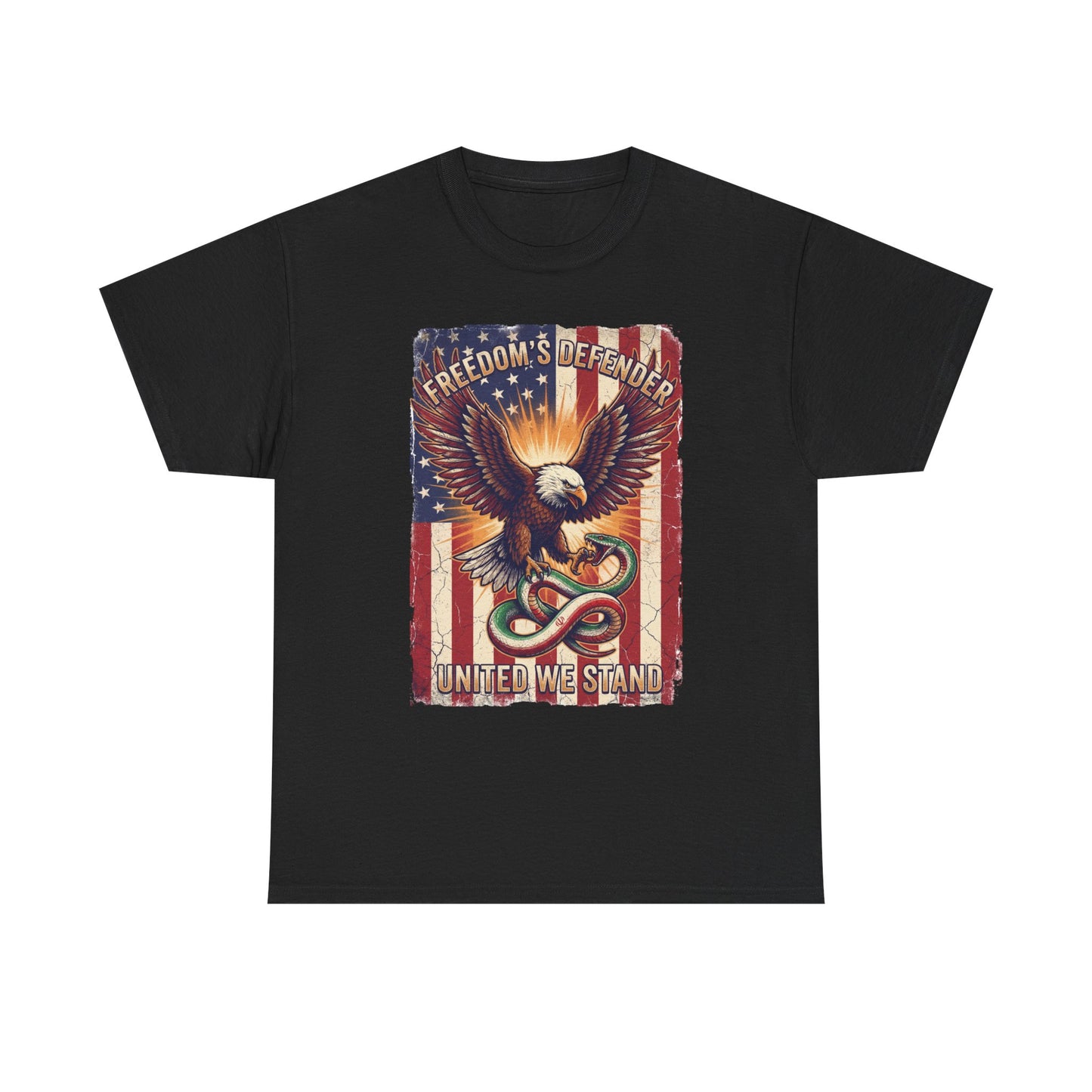 Patriotic American Flag Tee ("United We Stand")