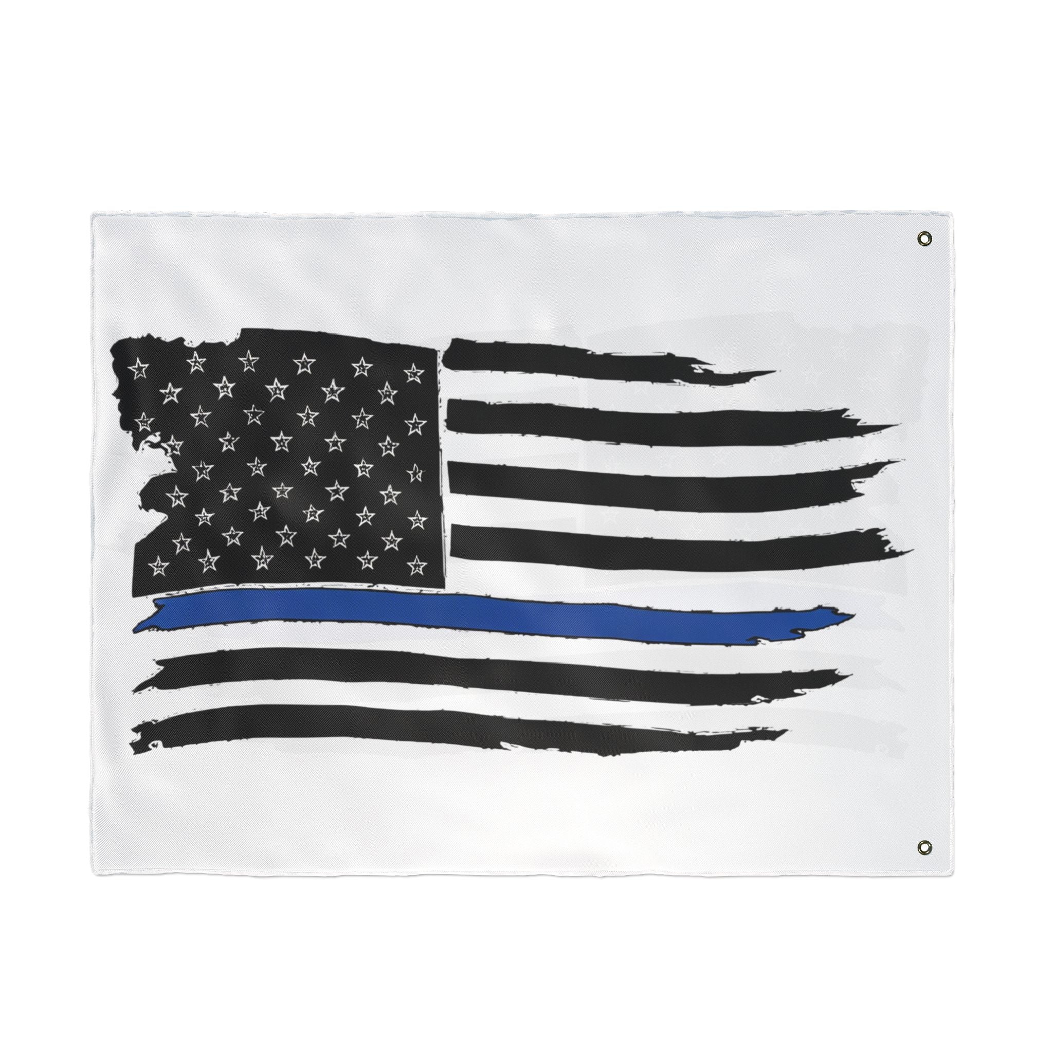 Thin Blue Line Flag - Double Sided Police Support Flag