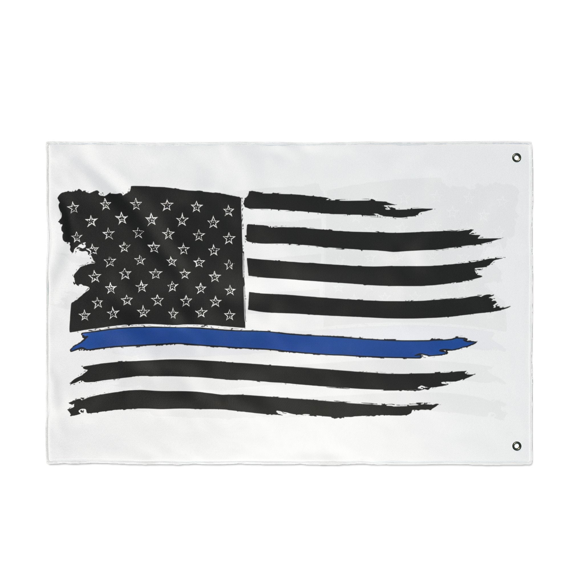 Thin Blue Line Flag - Double Sided Police Support Flag