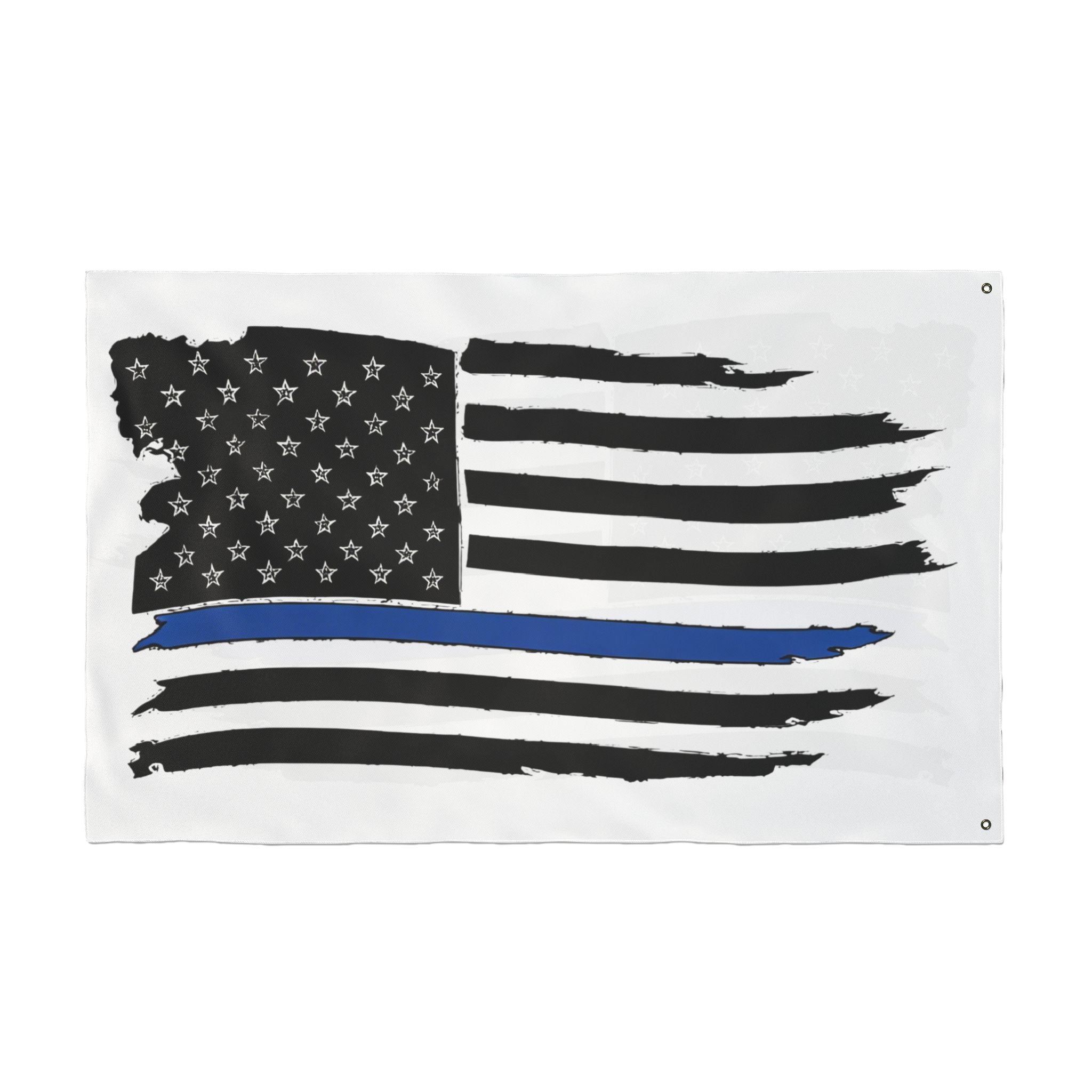Thin Blue Line Flag - Double Sided Police Support Flag