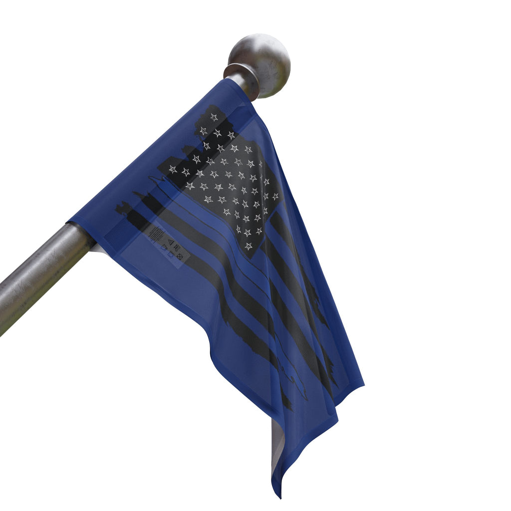 Blue Line American Flag - Support Police Decorative Flag
