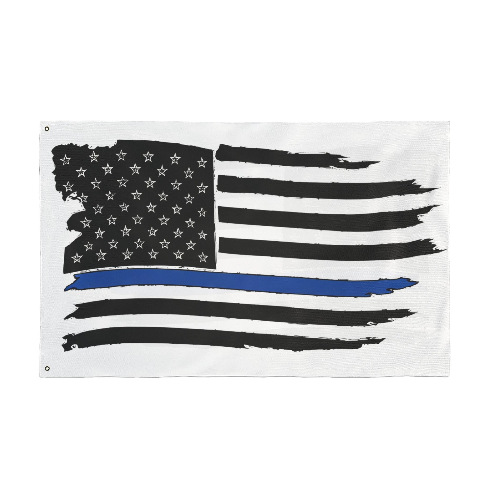 Thin Blue Line Flag - Double Sided Police Support Flag