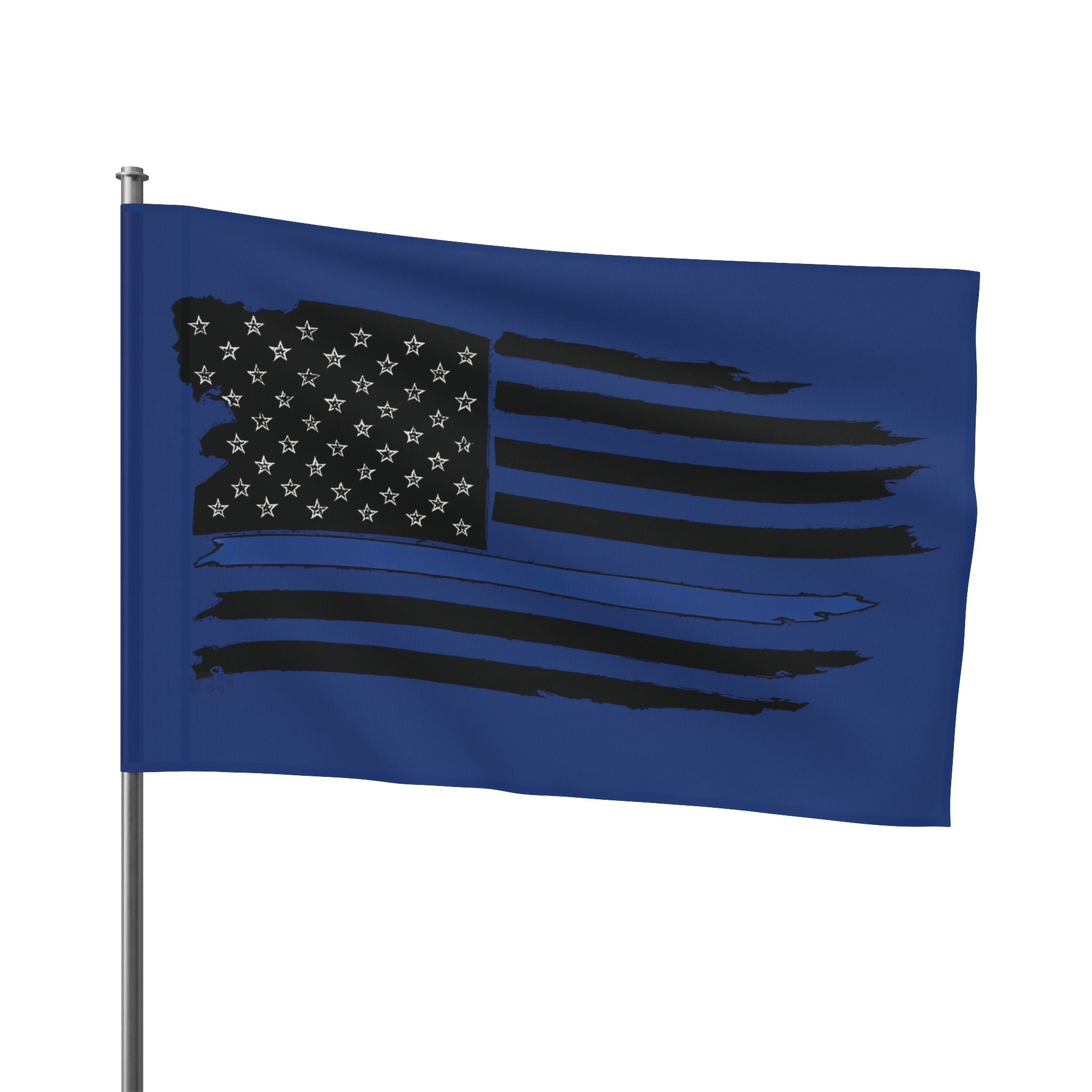 Blue Line American Flag - Support Police Decorative Flag