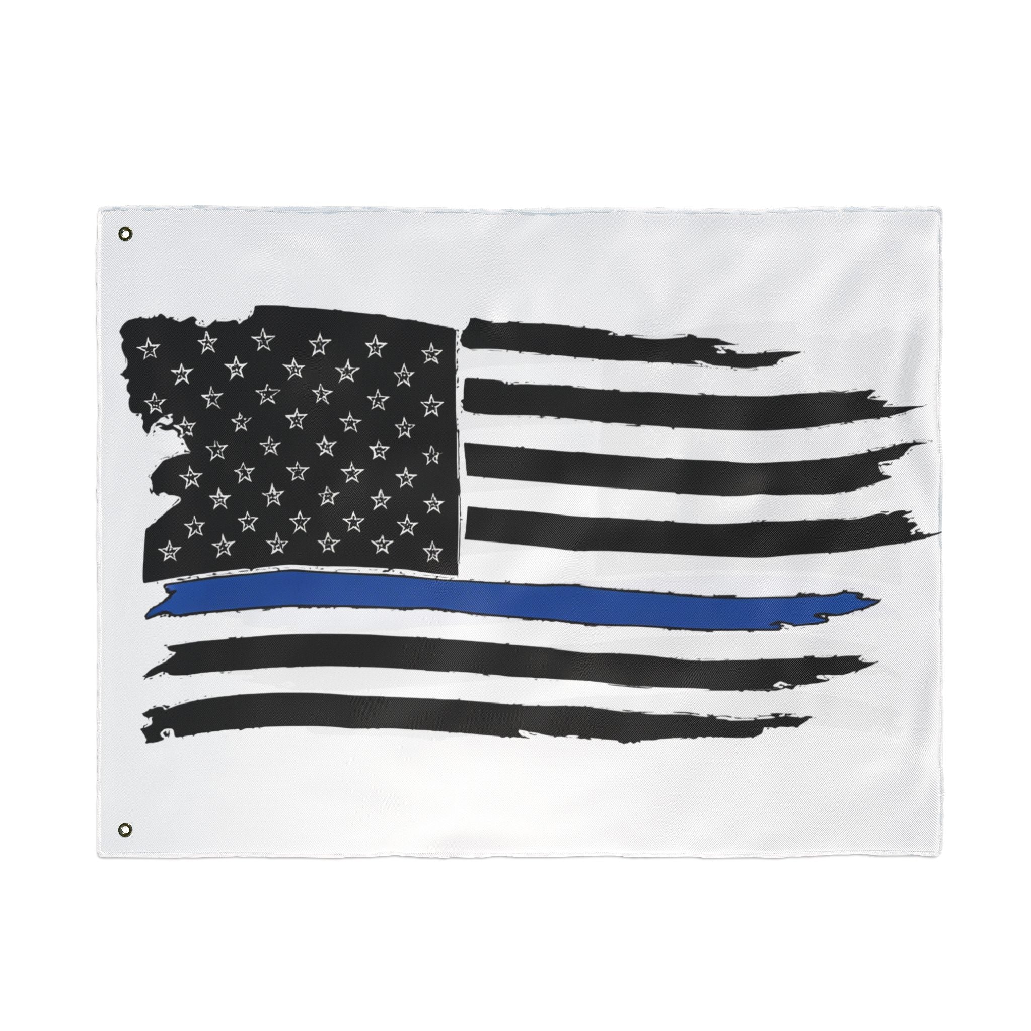 Thin Blue Line Flag - Double Sided Police Support Flag
