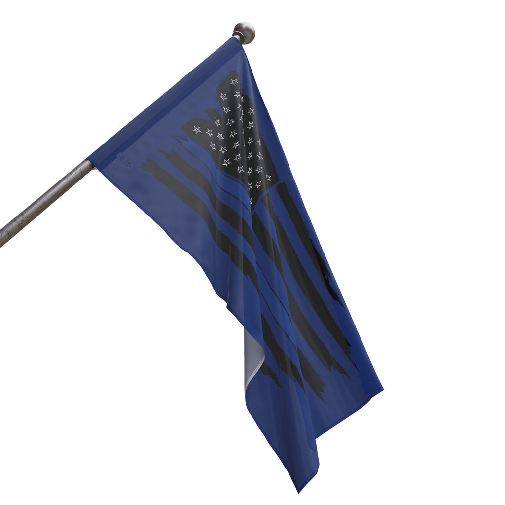 Blue Line American Flag - Support Police Decorative Flag