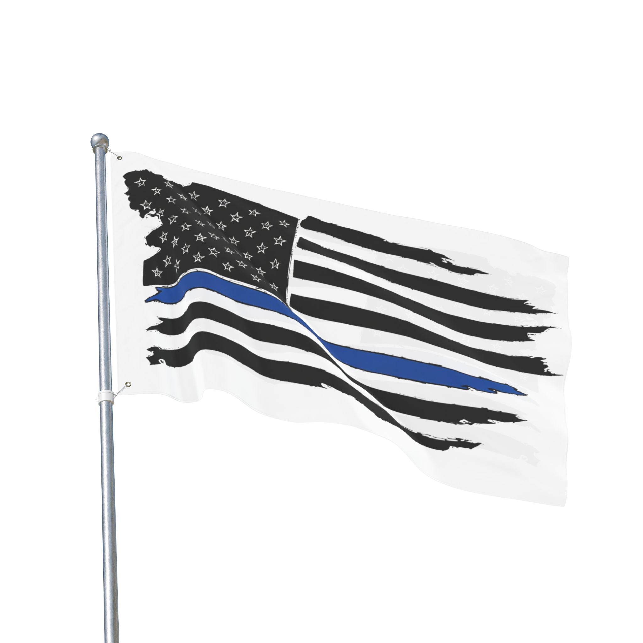 Thin Blue Line Flag - Double Sided Police Support Flag