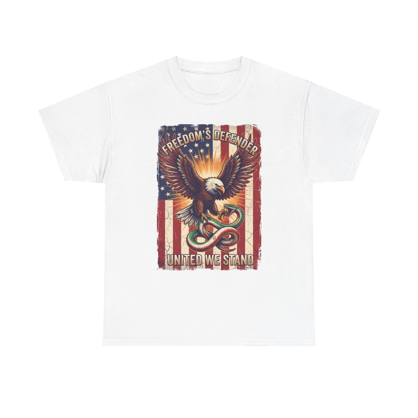Patriotic American Flag Tee ("United We Stand")