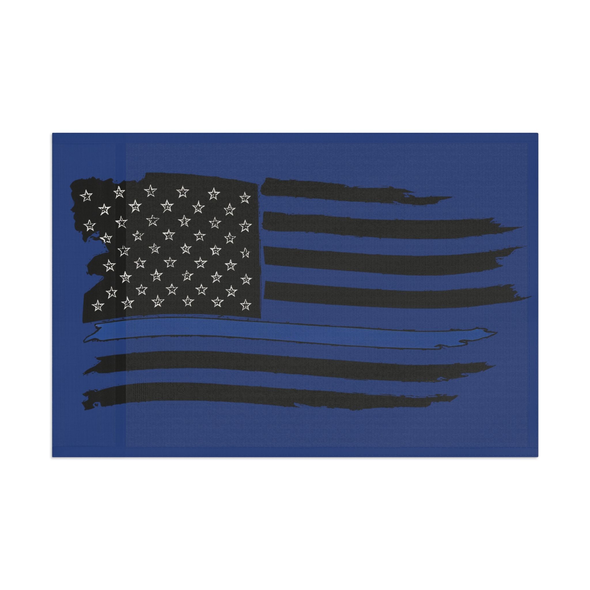 Blue Line American Flag - Support Police Decorative Flag