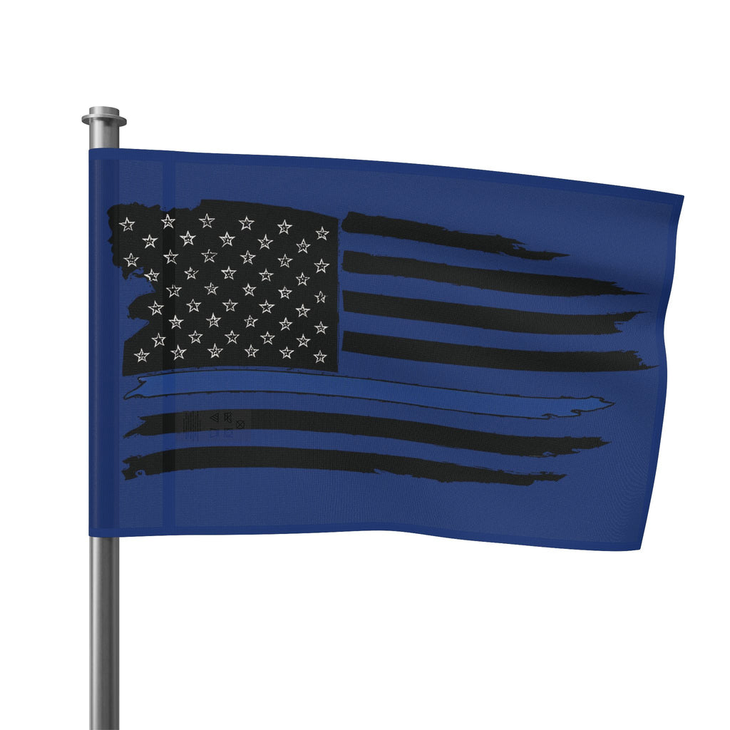 Blue Line American Flag - Support Police Decorative Flag